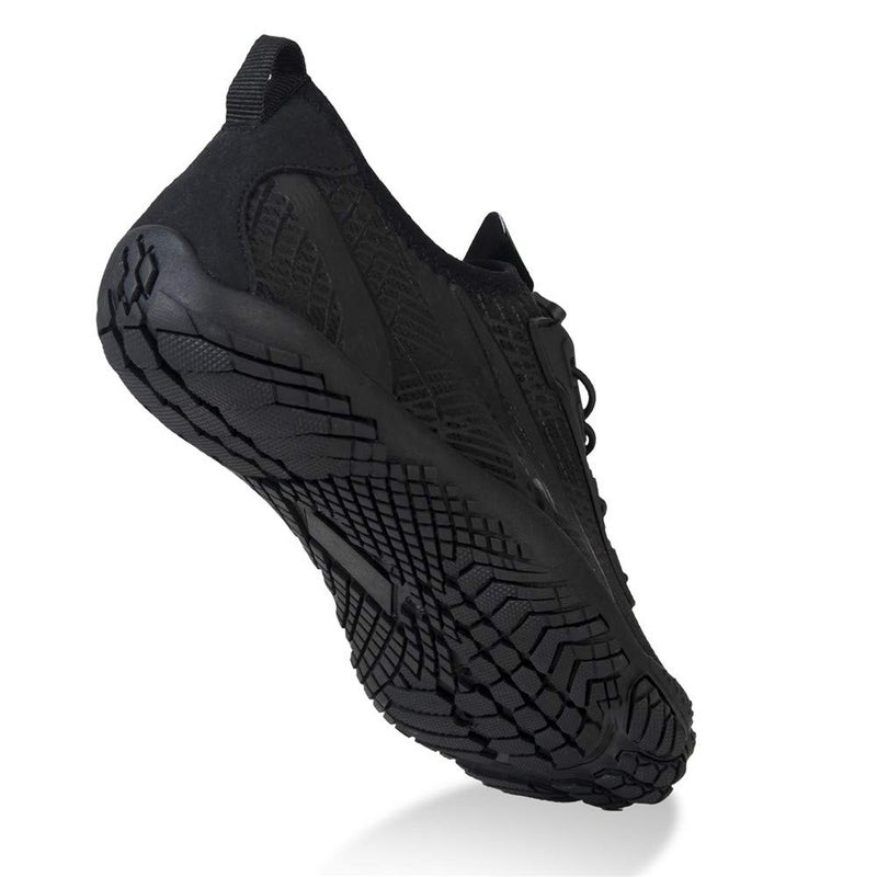 WateLves Water Shoes for Men Women Barefoot Quick-Dry Aqua Sock Outdoor Athletic Sport Shoes Kayaking Boating Hiking Surfing Walking (M-Black/Blue, 42) - Image 4